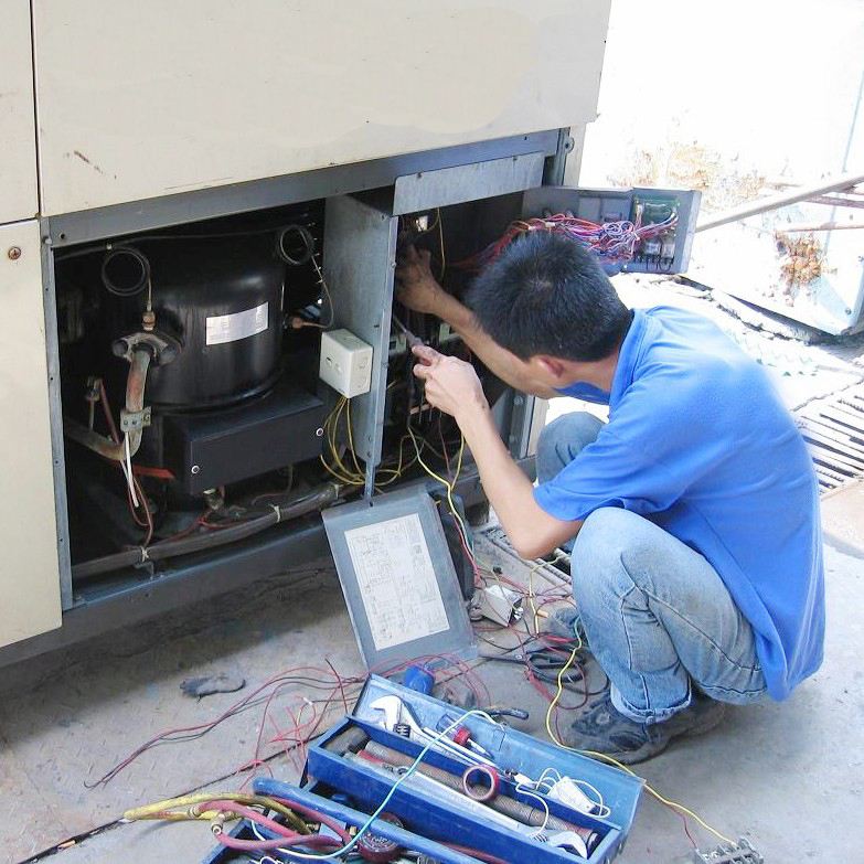 西安三菱中央空调变频室外机测试
